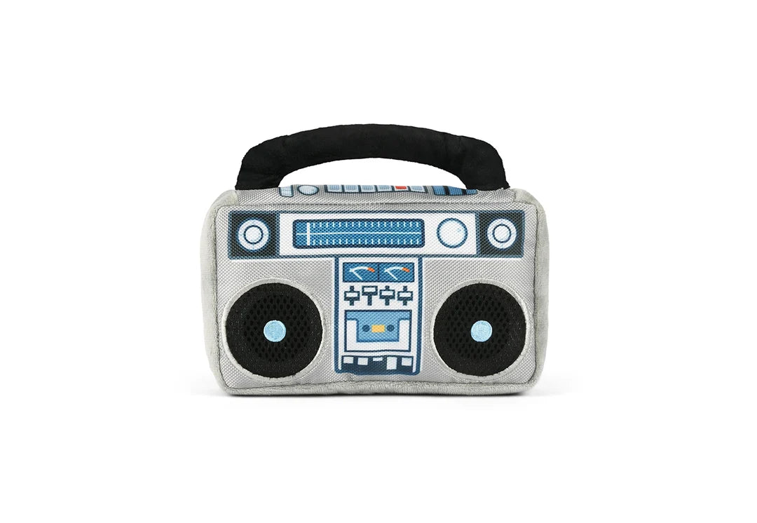 Retro Boombox Plush Dog Toy
