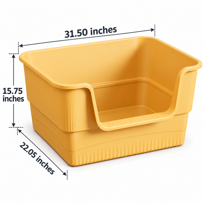 Open-Top Cat Litter Box