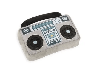 Retro Boombox Plush Dog Toy