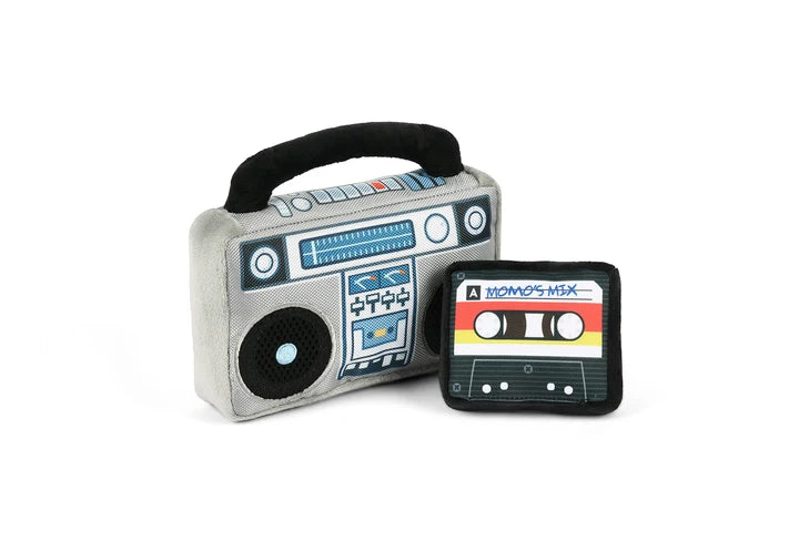 Retro Boombox Plush Dog Toy