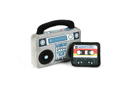 Retro Boombox Plush Dog Toy