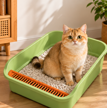 Side Open Cat Litter Box