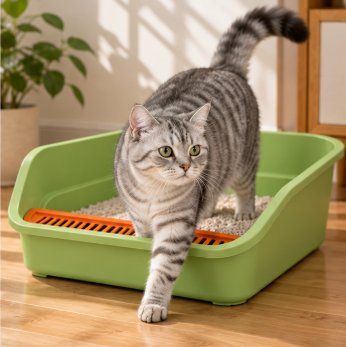 Side Open Cat Litter Box