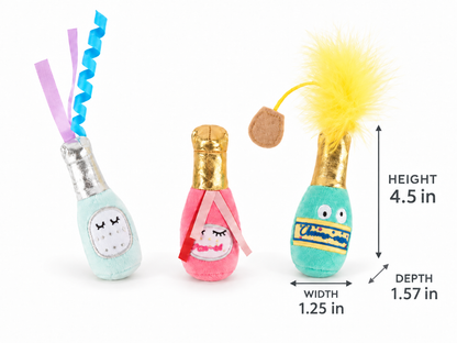 3-Piece Catnip Plush Toy